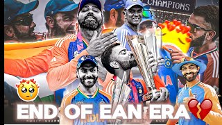 End Of Ean Era 💔🥺  Virat x Rohit x Jadeja T20 Retirement Sad WhatsApp Status 😔💔 indiancricketteam [upl. by Enineg]