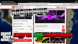 GTA 5 Online NACHTCLUB KAUFEN und Einrichtung auswählen Deutsch [upl. by Simsar]