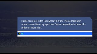 FIFA 192021 Fix it Unable to connect to ea servers pcPS4xBOX1 [upl. by Cirnek]