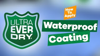 How to Apply Ultra Ever Dry Waterproof Coating  The Cary Company [upl. by Eladnyl311]