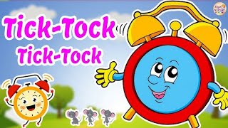 Tick Tock Tick Tock Merrily Sings The ClockNursery RhymesKids RhymesEnglish RhymesWatch andLearn [upl. by Ciardap]