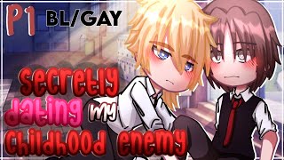 Secretly Dating my Childhood Enemy  GAYBL  GCMM  GLMM  Gacha Club Mini Movie FULL MOVIE [upl. by Assel]