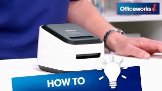 How to set up the Brother VC500W Colour Label Printer [upl. by Adlaremse]