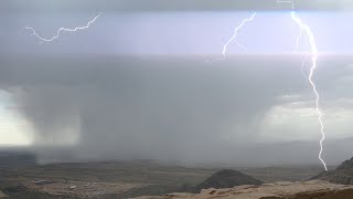 Chasing the Monsoon ⛈️ Severe Thunderstorm near Wickenburg AZ ⛈️💨😮 [upl. by Anilegna]