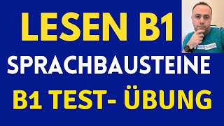 Prüfung B1 Lesen  DTZ GAST B1 Sprachbausteine  Test B1  Übungen B1 [upl. by Lyontine]