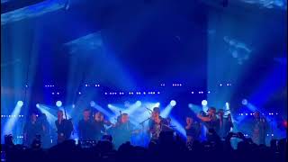 Skerryvore feat Gordonstoun Pipe Band Speyfest 2024  Soraidh Slan amp The Rise [upl. by Assirak542]