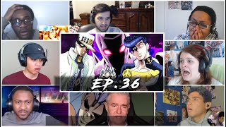 《BITES THE DUST》 Part 2  JJBA Diamond is Unbreakable Ep 36 Reaction Mashup [upl. by Elauqsap146]