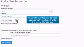 cPanel How to Create an Email Forwarder [upl. by Allimrac]