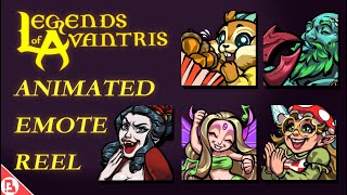 Legends of Avantris Animated Emote Reel [upl. by Arbmahs21]