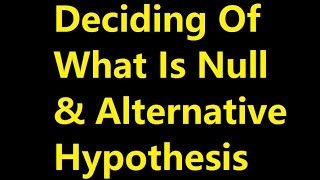 PHRASES THAT HELPS TO DECIDES NULL HYPOTHESIS amp ALTERNATIVE HYPOTHESIS [upl. by Onailil665]