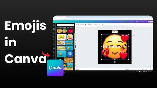 How to Insert Emojis in Canva [upl. by Tteraj]