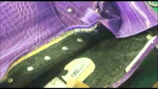 How to Attach a Turnlock to Your Handcrafted Designer Handbag [upl. by Orlando759]