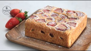 Gluten Free Moist Strawberry Cake [upl. by Drhcir]