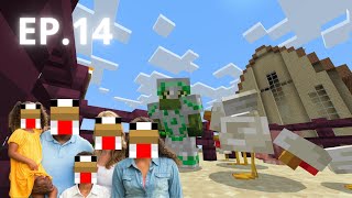 QLAND La familia DE LOS HUEVOS  Minecraft minecraft serie [upl. by Valli]