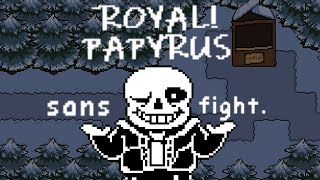 ROYALPAPYRUS  sans fight Animated Cover [upl. by Tarton545]