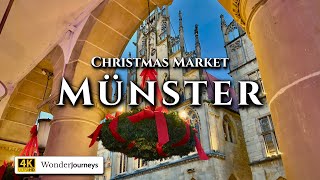 Christmas Market • Münster Walking Tour Germany [upl. by Gnaw]