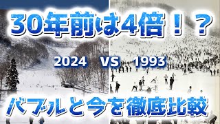 【その差4倍！？】バブル期と現在のスキー場の来場者数ランキングを比較すると衝撃の結果が…！ [upl. by Eidnas]