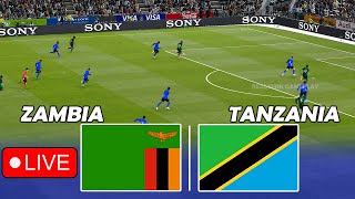 Zambia vs Tanzania LIVE  CAF African Cup Of Nations  Match LIVE Now PES 2021 [upl. by Lemhar]