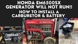 Honda EM6500 Generator will not start [upl. by Ekram]