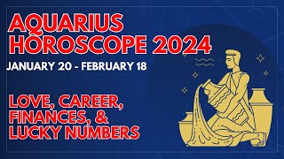 HOROSCOPE and LUCKY NUMBERS KAPALARAN  AQUARIUS RUDY BALDWIN VISION PREDICTION 2024 [upl. by Frulla]