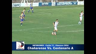 CHAÑARENSE VS CENTENARIO quotAquot  FECHA 11  CLAUSURA 2024  FÚTBOL INFANTIL LIGA INTERPROVINCIAL [upl. by Anahsal]