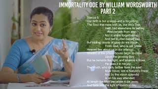 Immortality Ode  Poem by William Wordsworth  Explanation  Part 2 [upl. by Jamil]