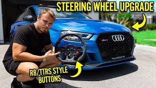 How to Install A Carbon Fiber Audi R8TTRS Style Wheel On An Audi A3S3RS3 [upl. by Trebleda314]