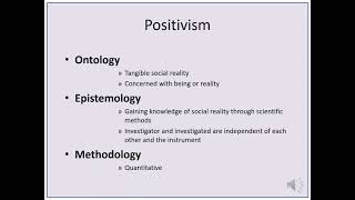 Research Paradigms  Philosophy of Research [upl. by Eceeryt]