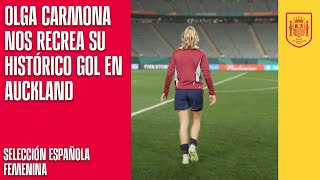 Olga Carmona nos recrea su histórico gol en Auckland  🔴 SEFUTBOL [upl. by Etnuad]