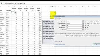 AverageIfs CountIfs Sumifs  Excel 2013 [upl. by Steffen]