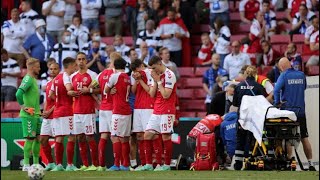 Christian Eriksen Collapsed On The Field  Highlight Denmark Vs Finland  Euro 2020 [upl. by Inoliel583]