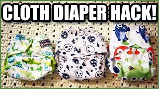 One Size Cloth Diaper  NEWBORN HACK [upl. by Gilson]