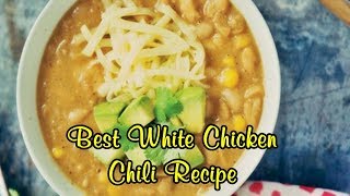 Best White Chicken Chili Recipe [upl. by Giorgia]