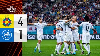 FCSB 41 FC RFS  HIGHLIGHTS  LABĀKIE MOMENTI  UEFA EUROPA LEAGUE [upl. by Ambie]