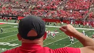 Rutgers Football Kyle Monangai 50 yard rush against Akron Zips Rutgers won 4917 baby [upl. by Constantine]