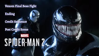 Marvels SpiderMan 2  Final Boss Fight  Ending  Credits  Post Credit Scene  PlayStation 5 [upl. by Archy]