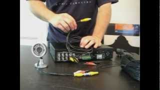 How to hook up your IR cameras to a DVR [upl. by Ibloc958]