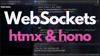 Trying WebSockets with Hono and HTMX on Bun runtime [upl. by Akeryt]