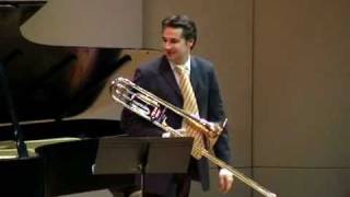 Ropartz  Piece in Eflat minor for trombone and piano [upl. by Pepper]