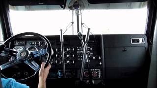 Kenworth W900L  3 Stick Shifting [upl. by Mot858]