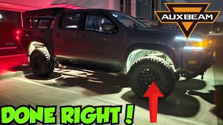 NISSAN FRONTIER PRO4X EASY ROCK LIGHT INSTALL LIKE A PRO Auxbeam Vibrant Series RGB 2024 [upl. by Nylanna]