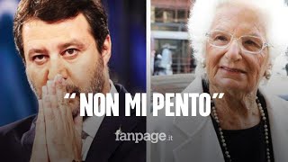 Matteo Salvini quotLiliana Segre merita rispetto ma non mi pento Balotelli Polverone esageratoquot [upl. by Downey]