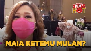 Momen Awkward Ketika Maia Estianty Bertemu Mulan Jameela [upl. by Anippesuig146]