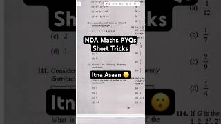 NDA Maths Short Trick  NDA Previous Year Questions Solutions  NDA 2 2024 ndaexam ndapyq [upl. by Sirtimid]