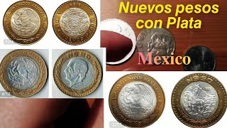 Los Nuevos Pesos con Plata de México 19931995 monedas coin [upl. by Mensch]