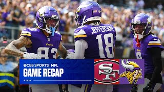 Vikings get STATEMENT win over Niners start 20 for first time since 2016  Game Recap [upl. by Karolina]