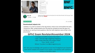 GPhC Revision for November 2024 Exam Clinical High Weighting [upl. by Maleeny198]