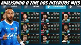 DLS 24  Analisando o Time dos Inscritos 115  Neymar Full 100 [upl. by Garges]