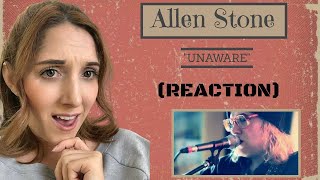 Allen Stone quotUNAWAREquot REACTION I was NOT expecting that [upl. by Maggy267]