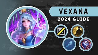 Vexana 2024 Guide New Best Build and Emblem Set  Mobile Legends [upl. by Nynnahs147]